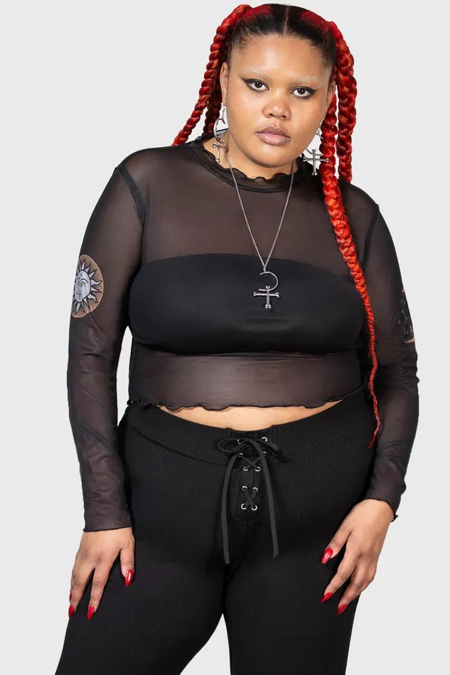 Killstar Evil Sun Top Women Long Sleeves