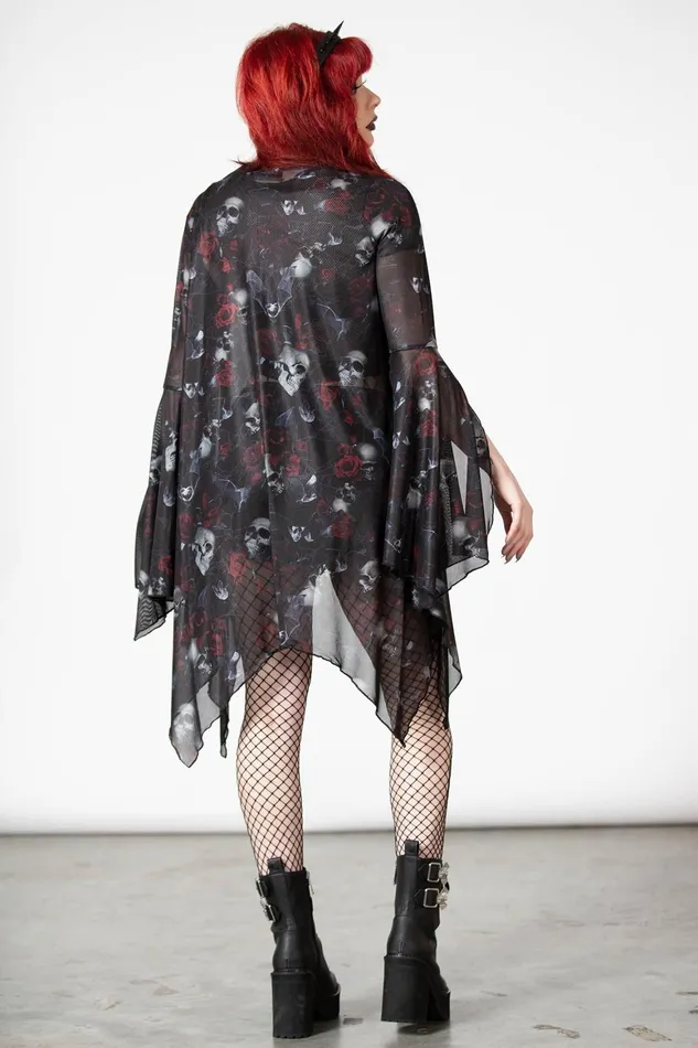 Killstar Fairy Moss Mesh Cover Up Women Long Sleeves