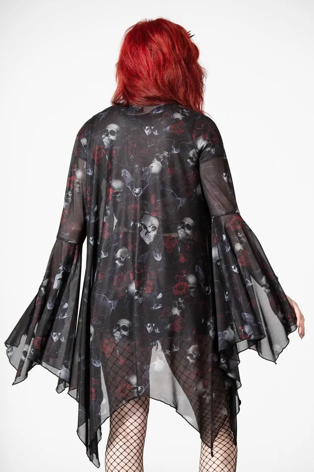 Killstar Fairy Moss Mesh Cover Up Women Long Sleeves