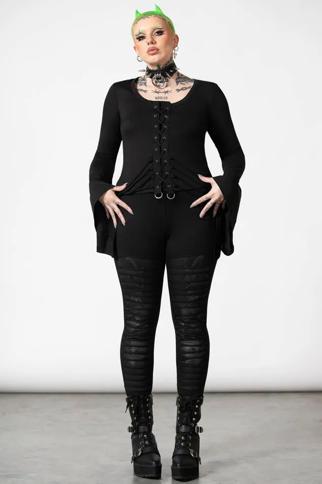 Killstar Faith Long Sleeve Top Women Long Sleeves