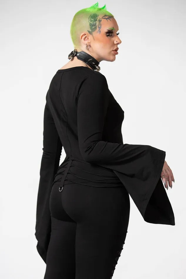 Killstar Faith Long Sleeve Top Women Long Sleeves