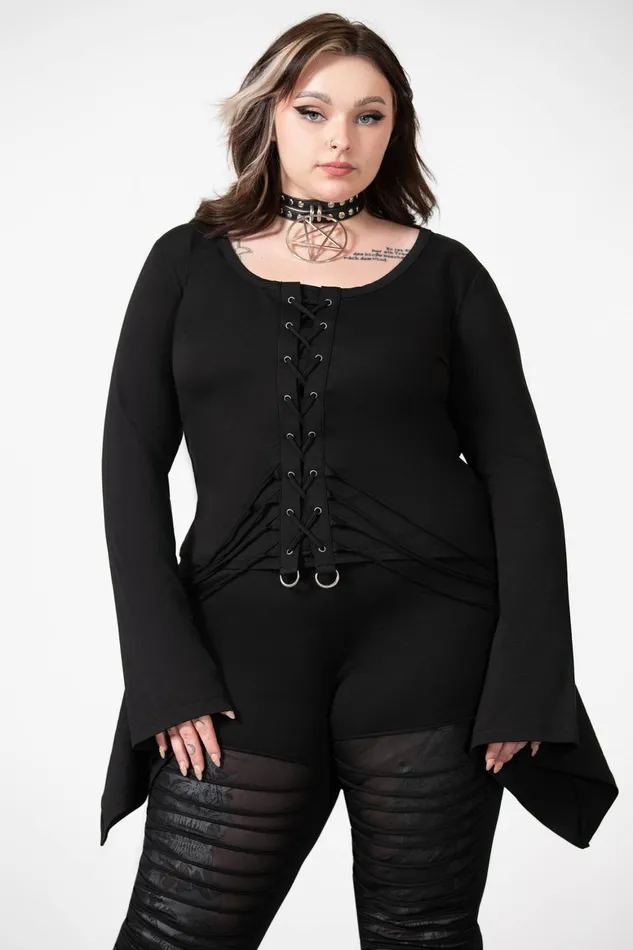 Killstar Faith Long Sleeve Top Women Long Sleeves