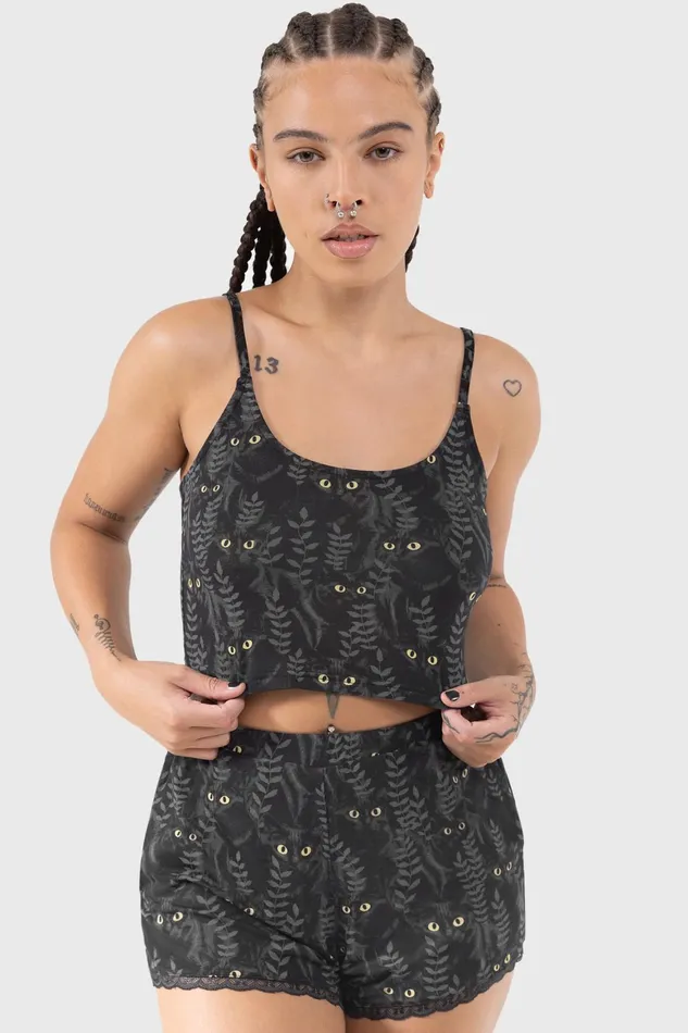 Killstar Familiar Woods Shorts Women Chill Out