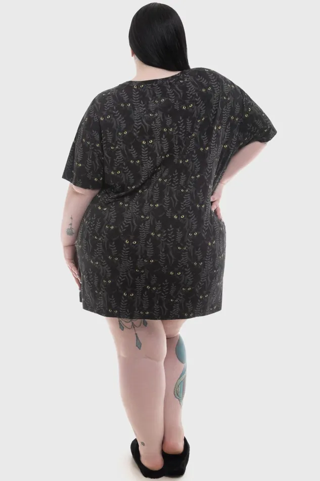 Killstar Familiar Woods TShirt Dress Women Mini