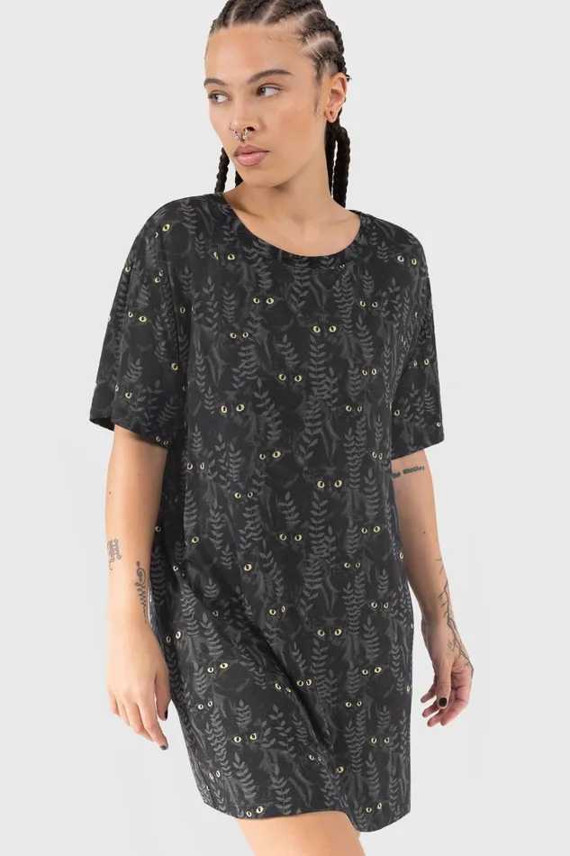 Killstar Familiar Woods TShirt Dress Women Mini