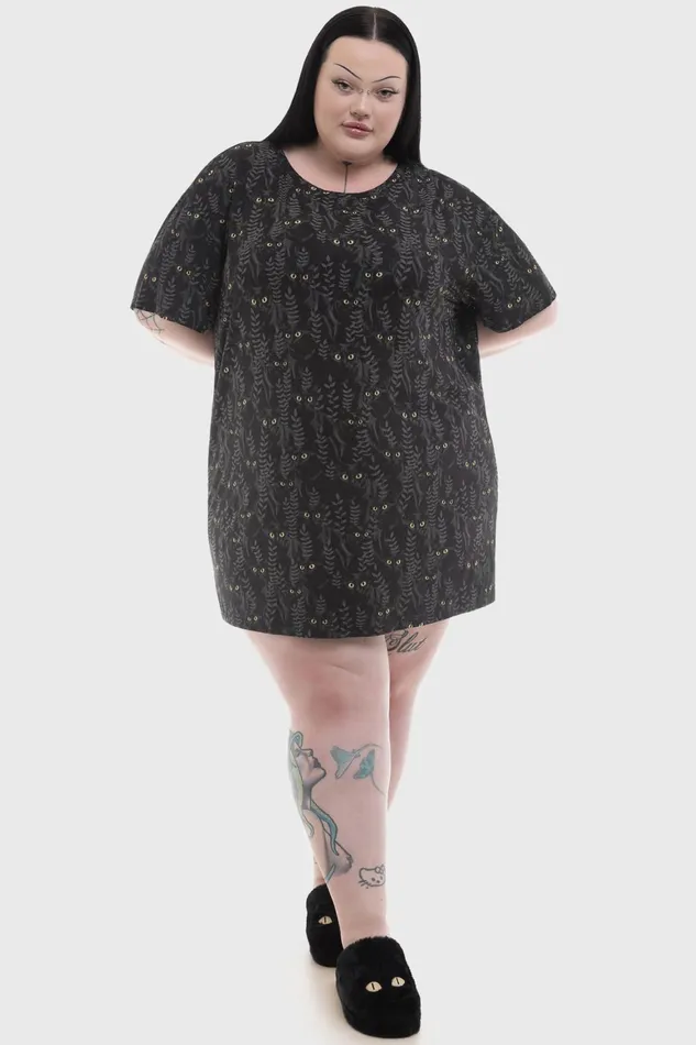 Killstar Familiar Woods TShirt Dress Women Mini