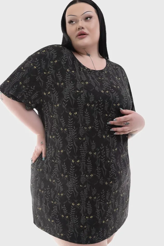 Killstar Familiar Woods TShirt Dress Women Mini