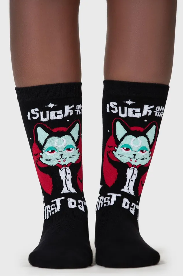Killstar First Date Ankle Socks Women Socks and Tights