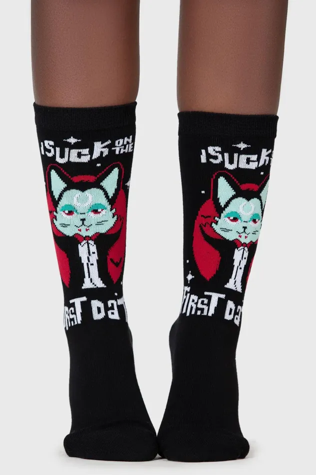 Killstar First Date Ankle Socks Women Socks and Tights