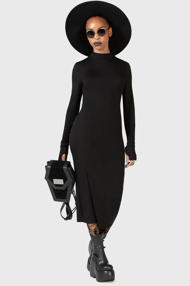 Killstar Flash Of Presence Midi Dress Women Midi