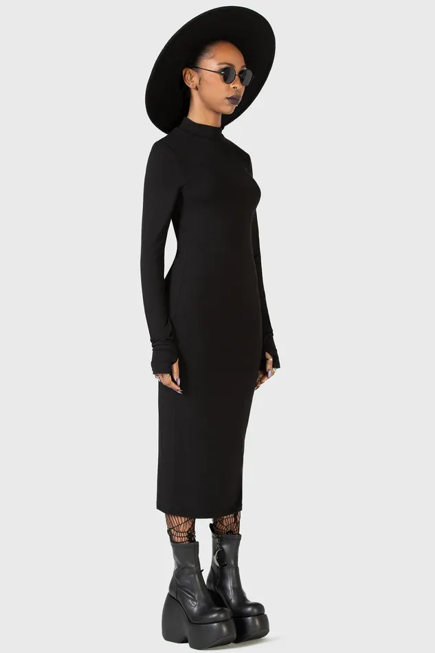 Killstar Flash Of Presence Midi Dress Women Midi