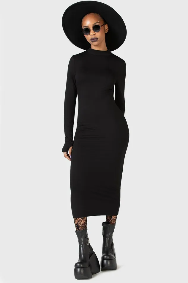 Killstar Flash Of Presence Midi Dress Women Midi