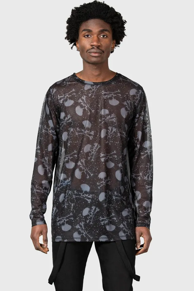 Killstar Fright Train Long Sleeve Top Men Long Sleeves