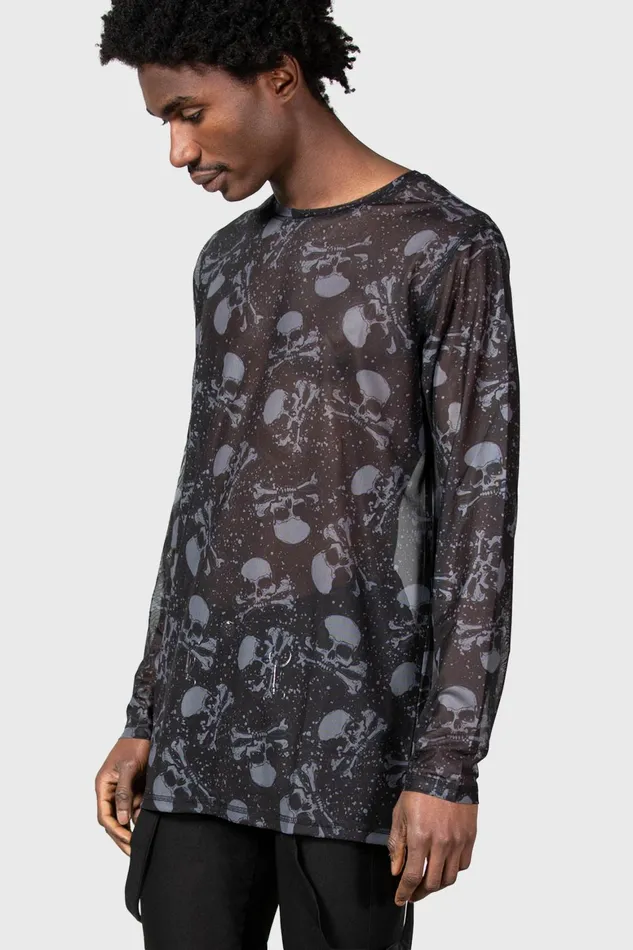 Killstar Fright Train Long Sleeve Top Men Long Sleeves