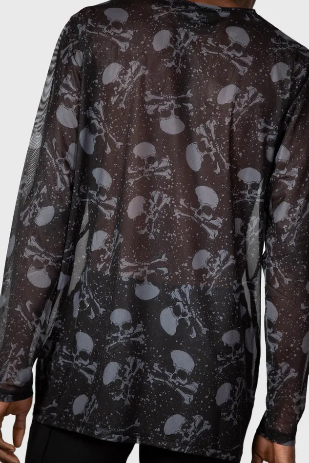 Killstar Fright Train Long Sleeve Top Men Long Sleeves