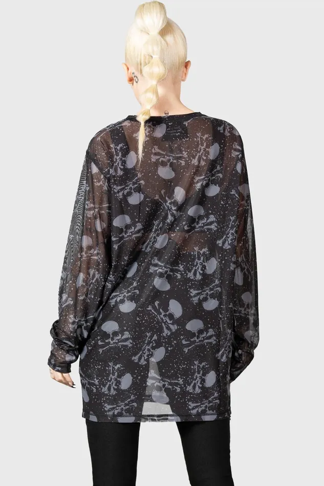 Killstar Fright Train Long Sleeve Top Men Long Sleeves