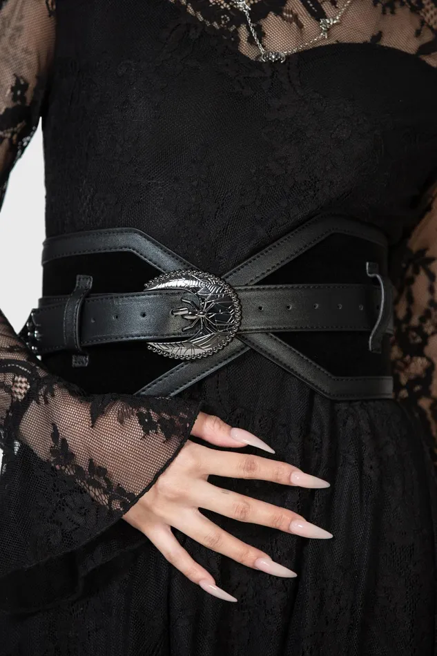 Killstar Funeral Web Waist Belt Women Harnesses and Belts