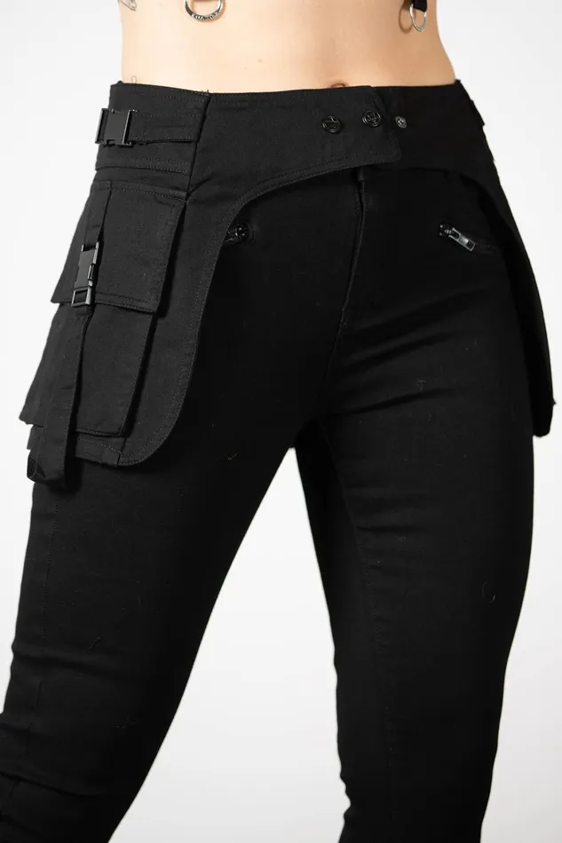 Killstar Glitch Pocket Belt Women Harnesses and Belts