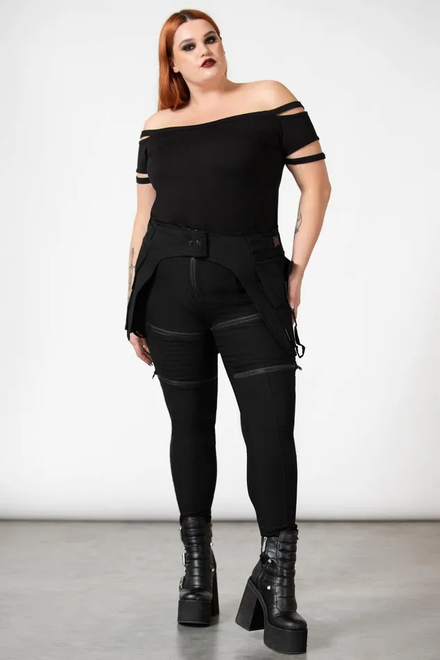 Killstar Glitch Pocket Belt Women Harnesses and Belts