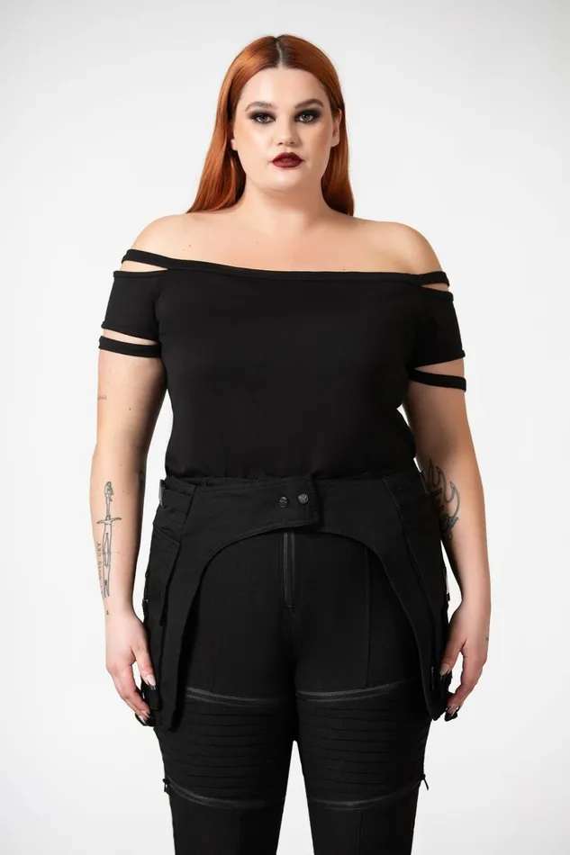 Killstar Glitch Pocket Belt Women Harnesses and Belts