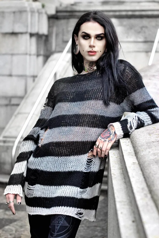 Killstar Grady Knit Sweater Women Sweaters