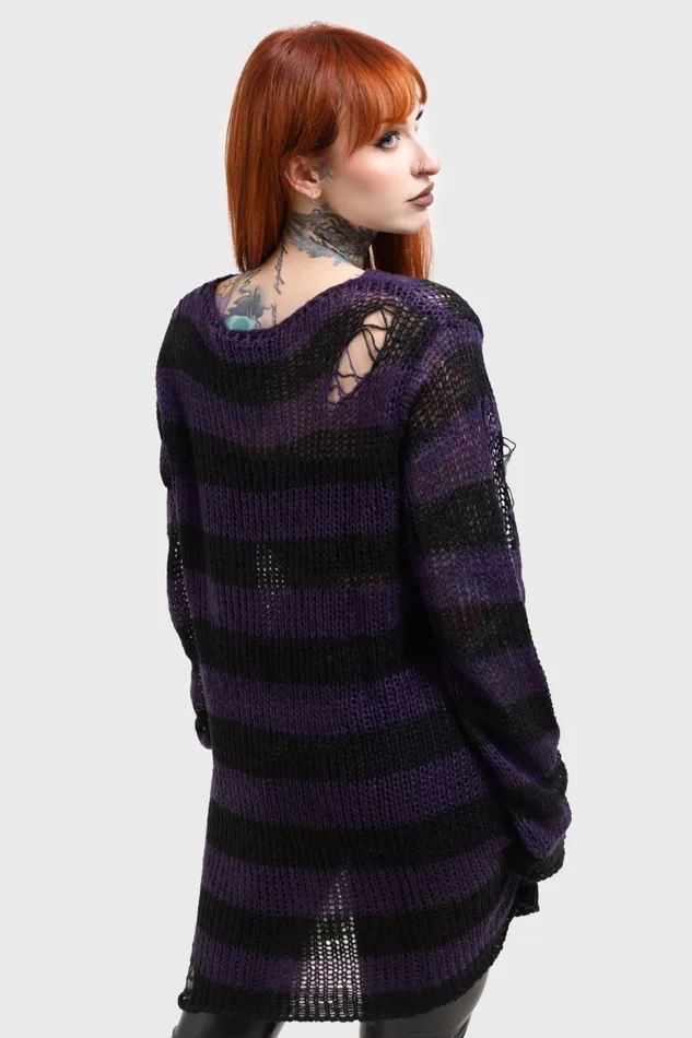 Killstar Graph Knit Sweater Women Sweaters