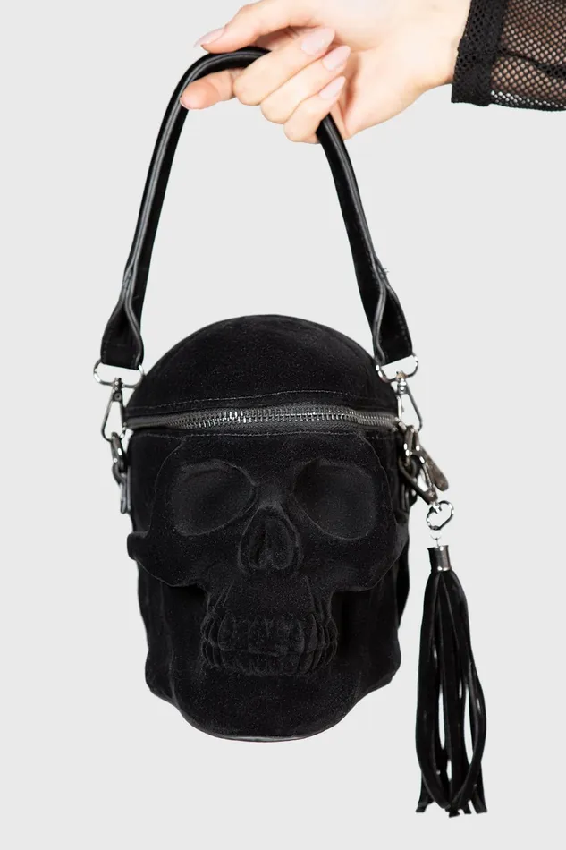 Killstar Grave Digger Skull Handbag VELVET Women Handbags