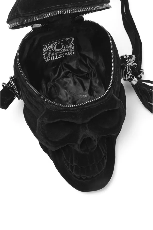 Killstar Grave Digger Skull Handbag VELVET Women Handbags