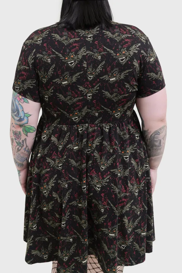 Killstar Gremlins After Midnight Skater Dress Women Mini