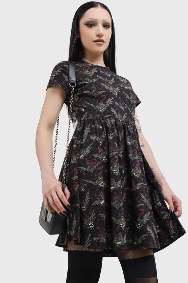 Killstar Gremlins After Midnight Skater Dress Women Mini