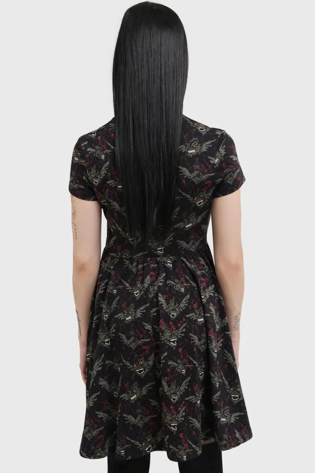 Killstar Gremlins After Midnight Skater Dress Women Mini