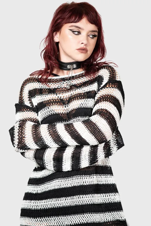 Killstar Grunge Sweater Men Knitwear