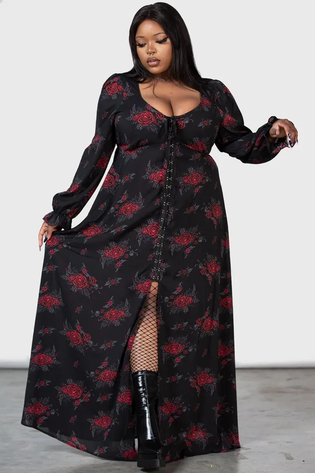 Killstar Hail Pandora Maxi Dress Women Shirt