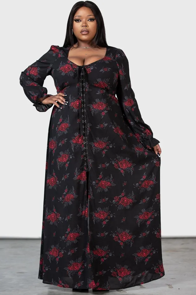 Killstar Hail Pandora Maxi Dress Women Shirt