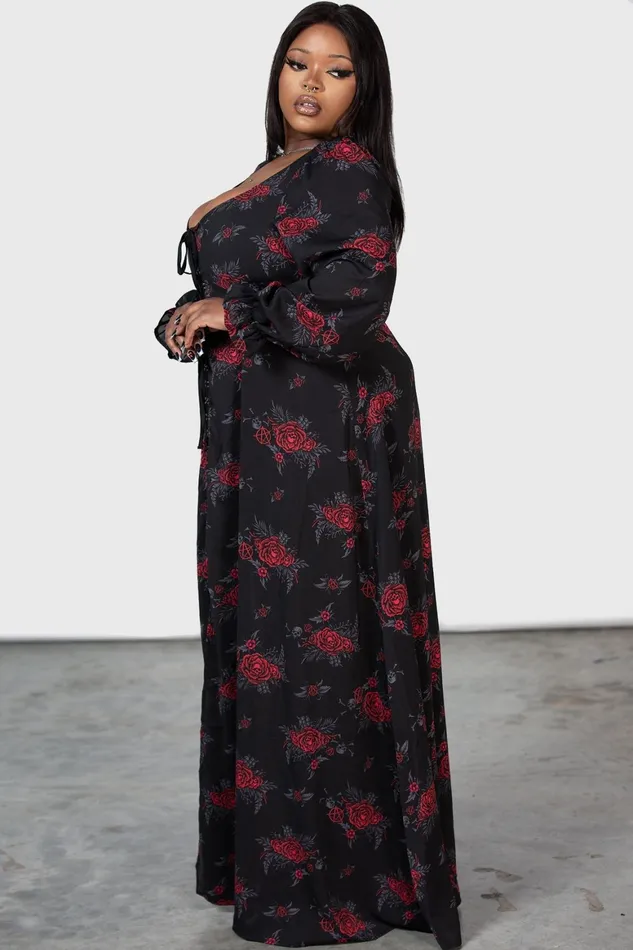 Killstar Hail Pandora Maxi Dress Women Shirt