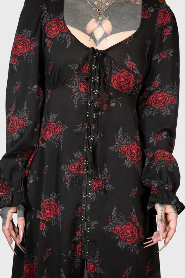 Killstar Hail Pandora Maxi Dress Women Shirt