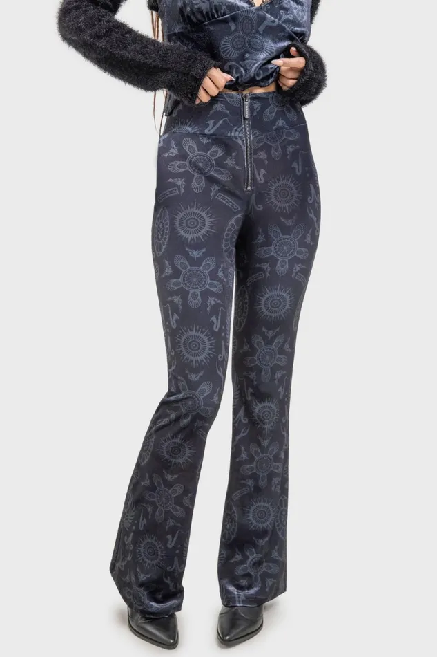 Killstar Half Vamp High Waist Trousers Women Trousers and Jeans