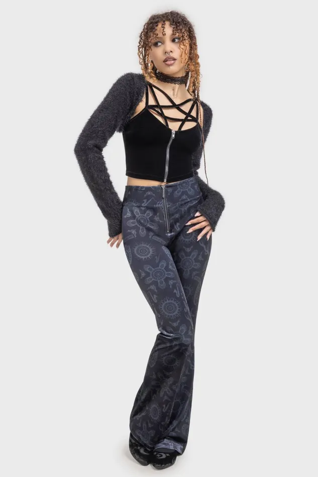 Killstar Half Vamp High Waist Trousers Women Trousers and Jeans