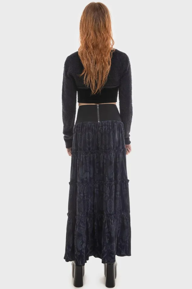 Killstar Half Vamp Maxi Skirt Women Maxi Skirts