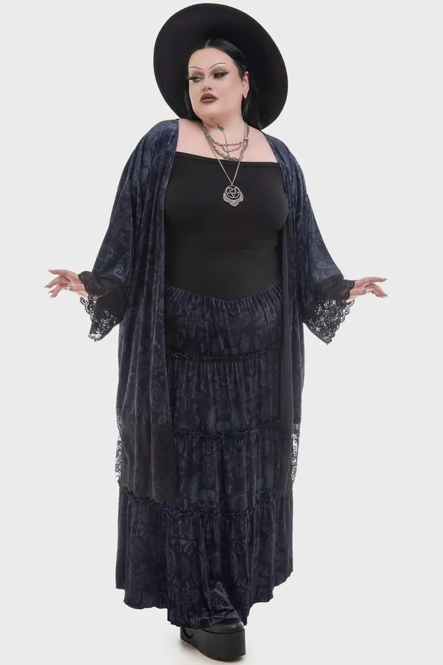 Killstar Half Vamp Maxi Skirt Women Maxi Skirts