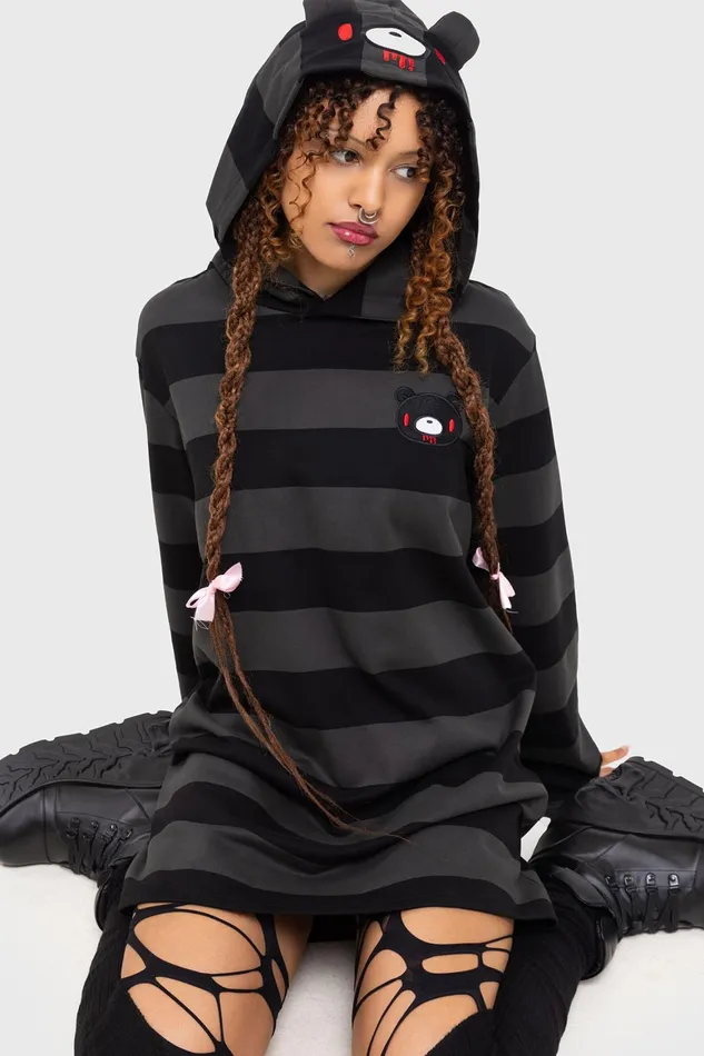 Killstar Harajuku Hooded Dress Women Mini