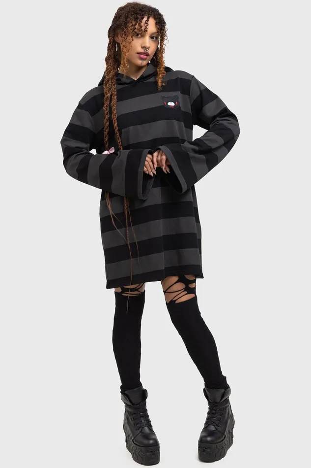 Killstar Harajuku Hooded Dress Women Mini