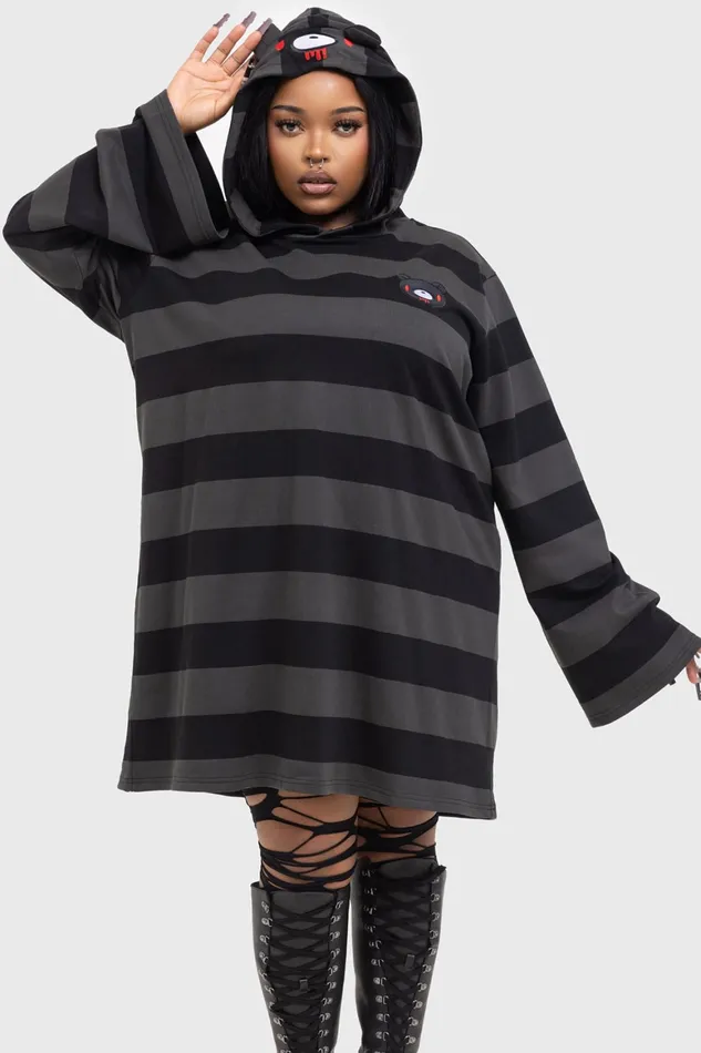 Killstar Harajuku Hooded Dress Women Mini