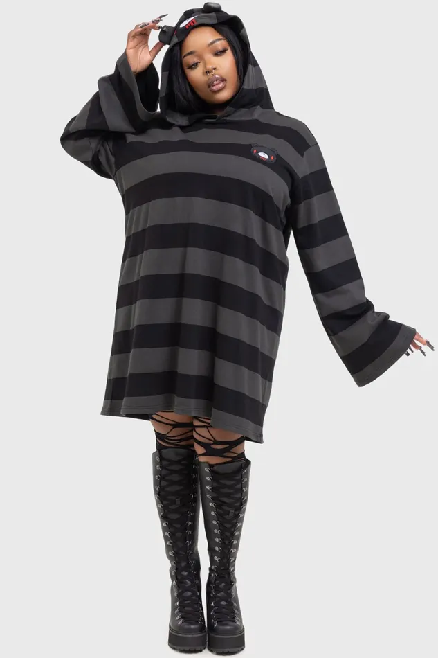 Killstar Harajuku Hooded Dress Women Mini