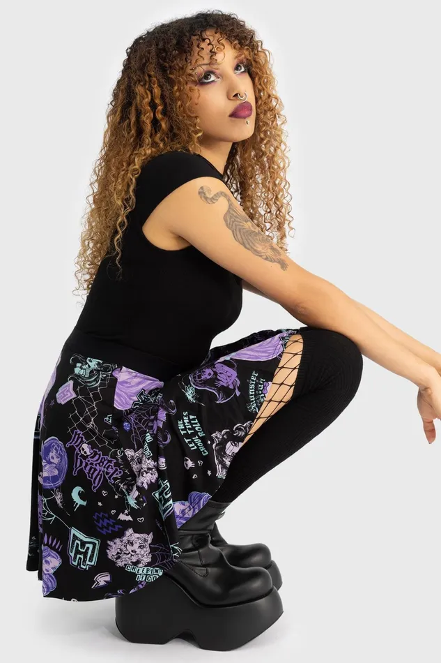 Killstar Haunt It Mini Skirt Women Mini Skirts