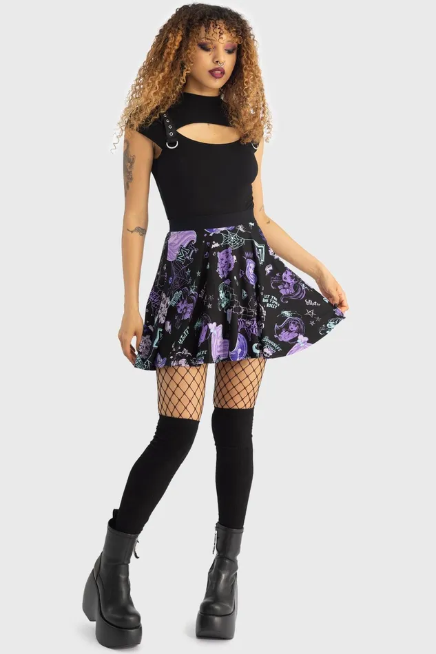 Killstar Haunt It Mini Skirt Women Mini Skirts