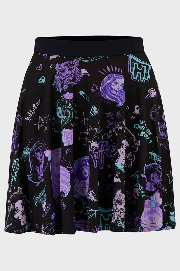 Killstar Haunt It Mini Skirt Women Mini Skirts