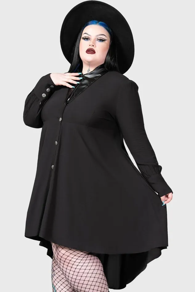 Killstar Heavens Below Shirt Dress Women Shirt