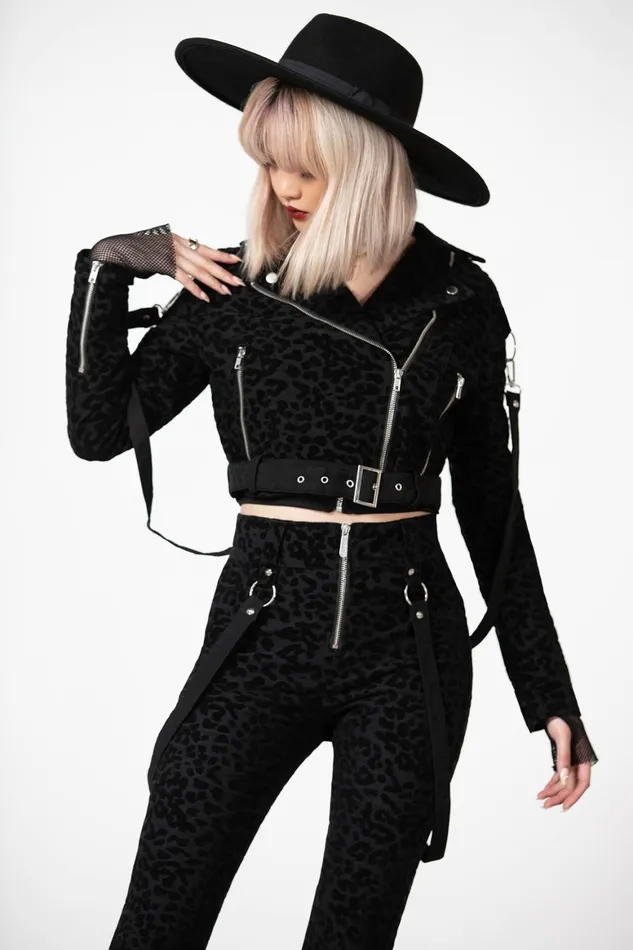Killstar Hellcat Zip Trousers Women Trousers and Jeans