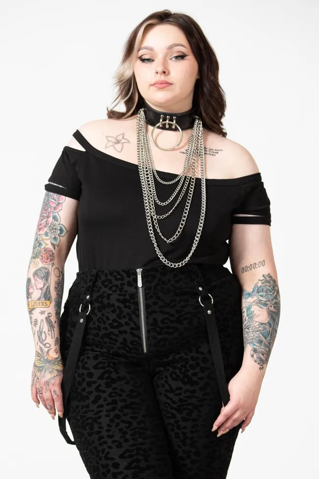 Killstar Hellcat Zip Trousers Women Trousers and Jeans